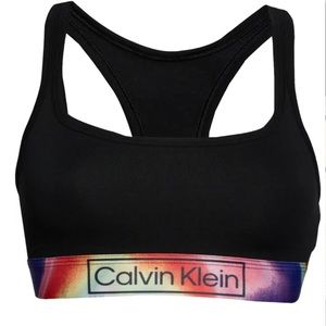 CALVIN KLEIN Tie Dye Logo Band Bralette